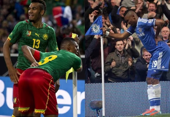 Eto’o lại ăn mừng bàn thắng theo kiểu “ông già” ảnh 1 Eto’o lại ăn mừng bàn thắng theo kiểu “ông già” ảnh 1