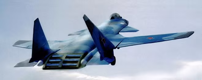 Su-47 Berkut trở thành siêu tiêm kích hạm tàng hình của Nga? ảnh 4 Su-47 Berkut trở thành siêu tiêm kích hạm tàng hình của Nga? ảnh 4
