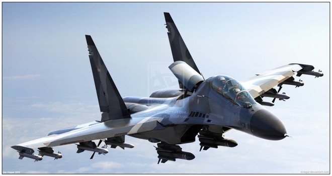J-16 - “đứa con nhân bản” của Su-30MK2 sẽ chuyên đánh biển? ảnh 4 J-16 - “đứa con nhân bản” của Su-30MK2 sẽ chuyên đánh biển? ảnh 4