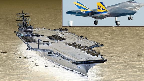 Siêu tiêm kích F-35C chuẩn bị thử nghiệm trên tàu sân bay ảnh 1 Siêu tiêm kích F-35C chuẩn bị thử nghiệm trên tàu sân bay ảnh 1