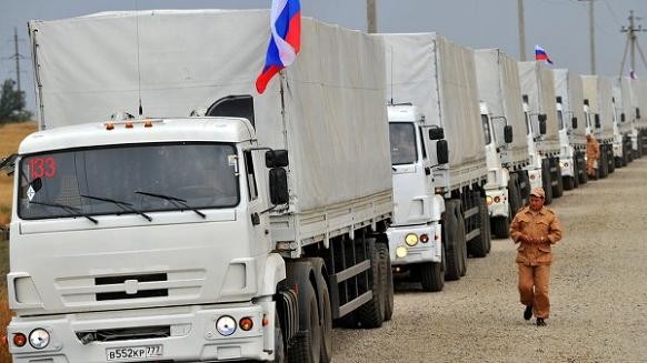 Đoàn xe viện trợ thứ 2 của Nga được thông quan, 100 xe đầu tiên đã đến Lugansk ảnh 1 Đoàn xe viện trợ thứ 2 của Nga được thông quan, 100 xe đầu tiên đã đến Lugansk ảnh 1