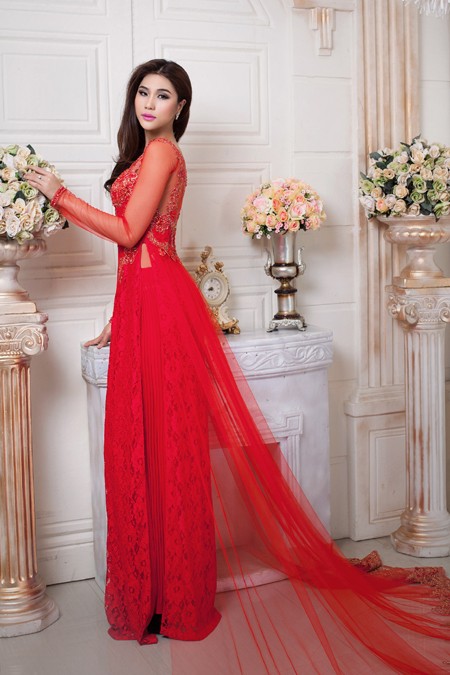 Siêu mẫu Kim Dung khoe đường cong gợi cảm cùng áo dài ảnh 6 Siêu mẫu Kim Dung khoe đường cong gợi cảm cùng áo dài ảnh 6