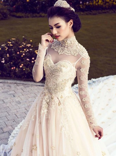 Hồng Quế lộng lẫy mặc váy cô dâu ảnh 2 Hồng Quế lộng lẫy mặc váy cô dâu ảnh 2