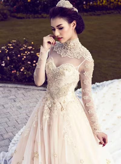 Hồng Quế lộng lẫy mặc váy cô dâu ảnh 2 Hồng Quế lộng lẫy mặc váy cô dâu ảnh 2