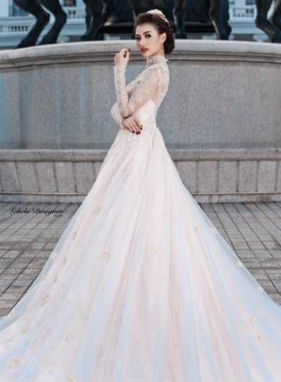 Hồng Quế lộng lẫy mặc váy cô dâu ảnh 6 Hồng Quế lộng lẫy mặc váy cô dâu ảnh 6