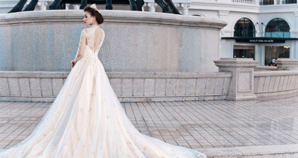 Hồng Quế lộng lẫy mặc váy cô dâu ảnh 8 Hồng Quế lộng lẫy mặc váy cô dâu ảnh 8