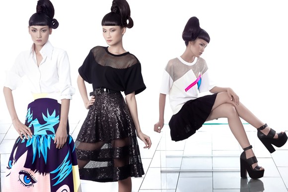 Kha Mỹ Vân, Thùy Trang và Chà Mi nổi bật với phong cách Pop Art ảnh 3 Kha Mỹ Vân, Thùy Trang và Chà Mi nổi bật với phong cách Pop Art ảnh 3