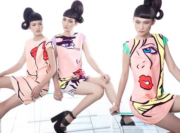 Kha Mỹ Vân, Thùy Trang và Chà Mi nổi bật với phong cách Pop Art ảnh 4 Kha Mỹ Vân, Thùy Trang và Chà Mi nổi bật với phong cách Pop Art ảnh 4