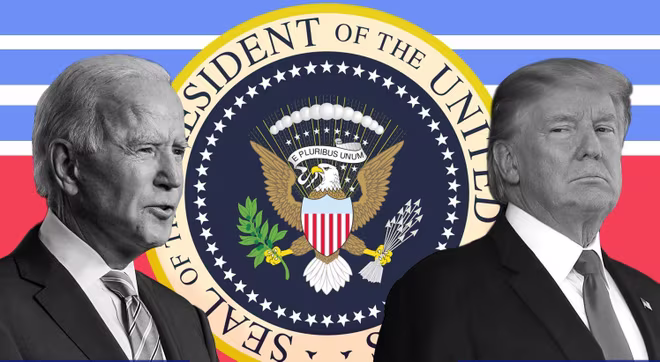 Tổng thống đắc cử Joe Biden (trái) và Tổng thống đương nhiệm Donald Trump