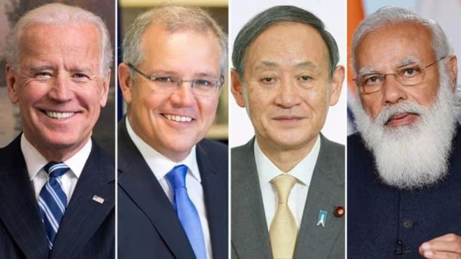 Lãnh đạo 4 nước “Bộ tứ Kim cương” gồm Tổng thống Mỹ, Thủ tướng Australia, Thủ tướng Nhật Bản và Thủ tướng Ấn Độ