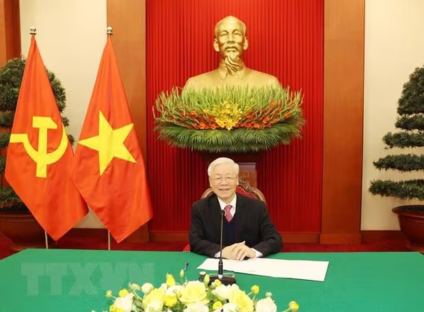 Tổng Bí thư - Chủ tịch nước Nguyễn Phú Trọng điện đàm với Thủ tướng Nhật Bản Suga Yoshihide Tổng Bí thư - Chủ tịch nước Nguyễn Phú Trọng điện đàm với Thủ tướng Nhật Bản Suga Yoshihide