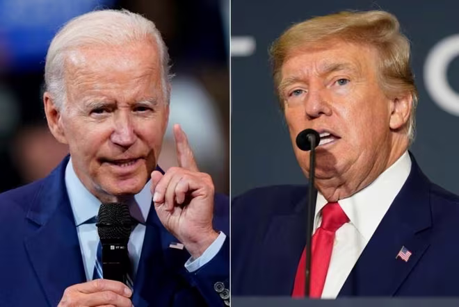 Đương kim Tổng thống Joe Biden và cựu Tổng thống Donald Trump nhiều khả năng sẽ có màn tái đấu kịch tính vào tháng 11-2024 Đương kim Tổng thống Joe Biden và cựu Tổng thống Donald Trump nhiều khả năng sẽ có màn tái đấu kịch tính vào tháng 11-2024