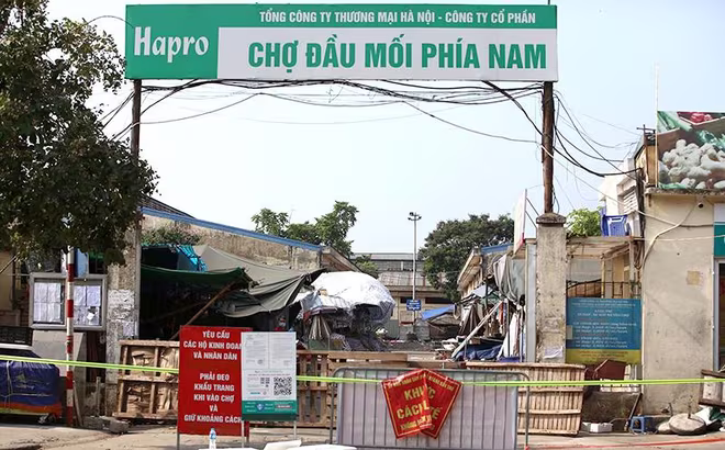 Chợ đầu mối phía Nam đã được phong toả và tạm dừng hoạt động