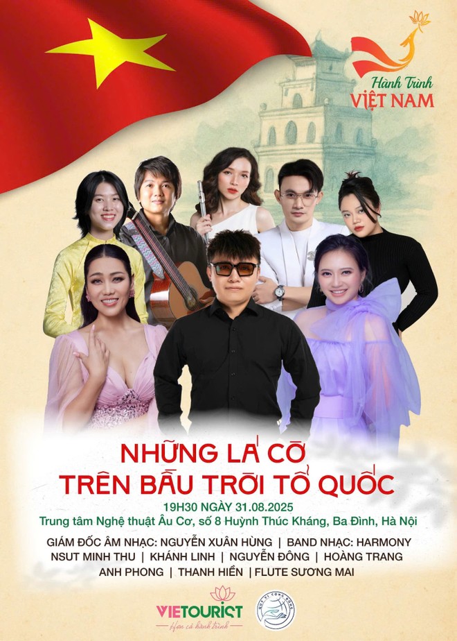 "Những lá cờ trên bầu trời Tổ quốc" mở màn dự án văn hoá phi lợi nhuận xuyên Việt “Hành trình Việt Nam” "Những lá cờ trên bầu trời Tổ quốc" mở màn dự án văn hoá phi lợi nhuận xuyên Việt “Hành trình Việt Nam”