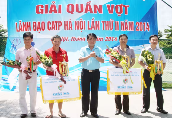 Dư âm đẹp giải Quần vợt Lãnh đạo CATP Hà Nội 2014 ảnh 3 Dư âm đẹp giải Quần vợt Lãnh đạo CATP Hà Nội 2014 ảnh 3
