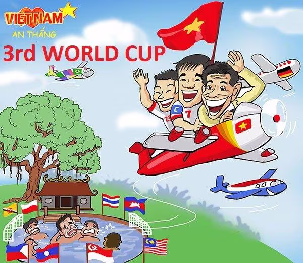 Cộng đồng mạng chia sẻ &quot;ảnh chế&quot; tuyển Việt Nam tạm biệt các đội Đông Nam Á để tiến vào vòng loại cuối World Cup 2022 (Ảnh facebook)
