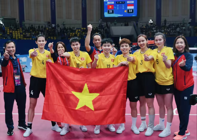 Đội cầu mây góp huy chương vàng thứ 2 cho đoàn Việt Nam tại ASIAD 19