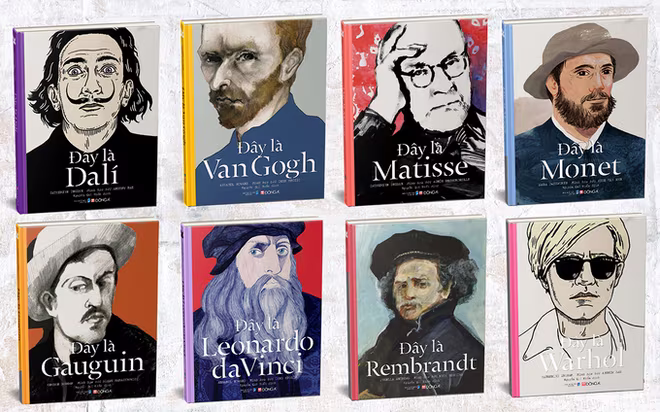 Bộ sách giới thiệu chân dung 8 danh họa thế giới Bộ sách giới thiệu chân dung 8 danh họa thế giới