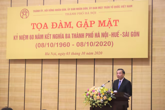 Chủ tịch UBND TP Hà Nội Chu Ngọc Anh phát biểu khai mạc tọa đàm Chủ tịch UBND TP Hà Nội Chu Ngọc Anh phát biểu khai mạc tọa đàm