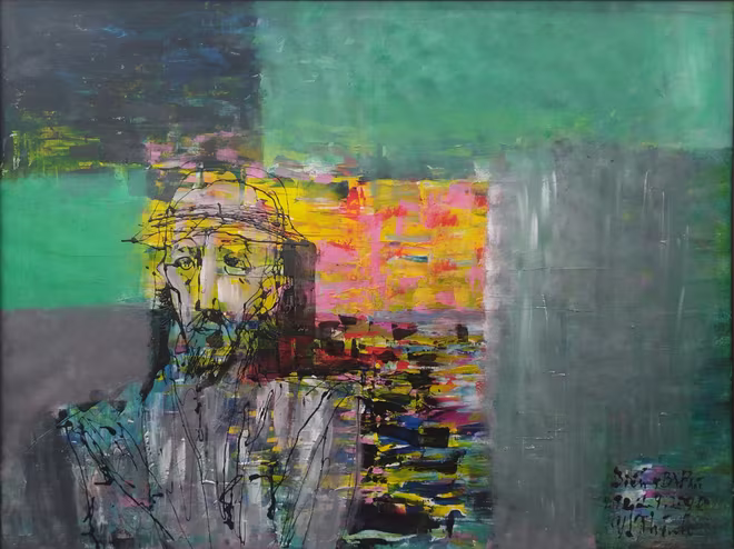 Một tác phẩm trưng bày tại triển lãm