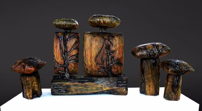 Lê Trọng Nghĩa (Bình Định) – Chuỗi mộng. Gỗ – sắt. 180x96x60. 2020. Giải Nhì Lê Trọng Nghĩa (Bình Định) – Chuỗi mộng. Gỗ – sắt. 180x96x60. 2020. Giải Nhì