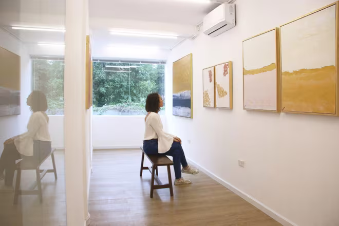 Không gian triển lãm "Vùng mơ" của Hứa Vĩ Văn Không gian triển lãm "Vùng mơ" của Hứa Vĩ Văn