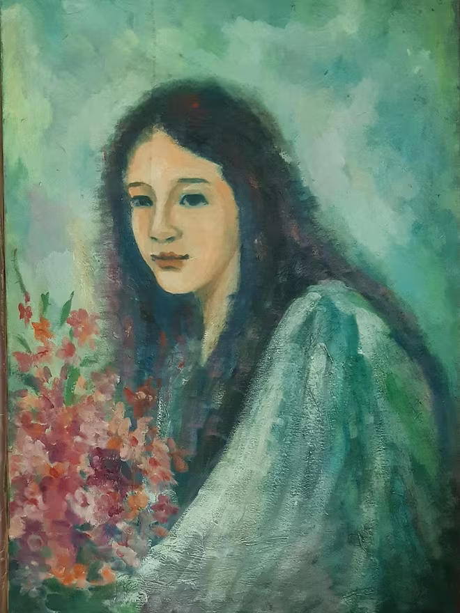 Hoạ Sĩ: Quế Chi, tác phẩm "Thiếu nữ", 60x90, sơn dầu, 2004 Hoạ Sĩ: Quế Chi, tác phẩm "Thiếu nữ", 60x90, sơn dầu, 2004