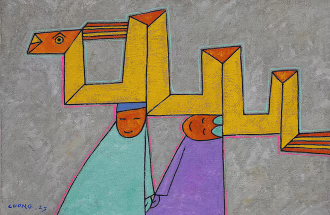 &quot;Rước rồng&quot; của Lê Thiết Cương