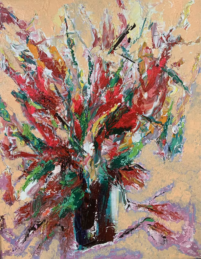 Tranh &quot;Tết xưa&quot; của Nguyễn Hồng Phương