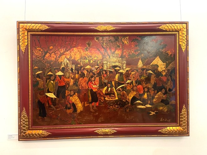 Tác phẩm &quot;Chợ cũ quê tôi&quot; của tác giả Hoàng Sùng được tặng Giải thưởng Nhà nước.