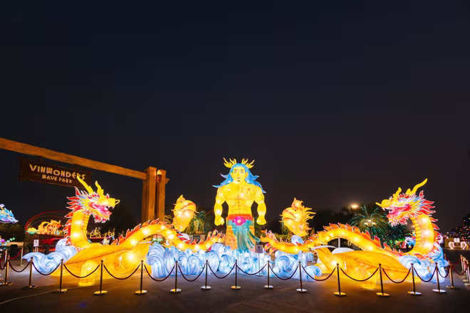 Tác phẩm “Lạc Long Quân trở về” của đội thi Sắc màu Thành Tuyên giành giải khuyến khích.