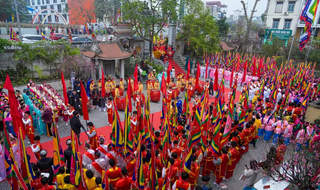 Lễ hội truyền thống Đình Nhật Tân được diễn ra trang trọng vào sáng ngày 9/3 Lễ hội truyền thống Đình Nhật Tân được diễn ra trang trọng vào sáng ngày 9/3