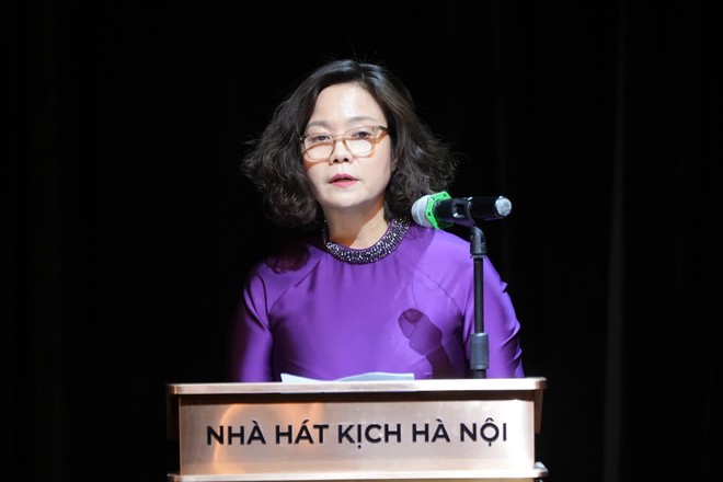 Phó Giám đốc Sở VHTT Hà Nội Lê Thị Ánh Mai phát biểu