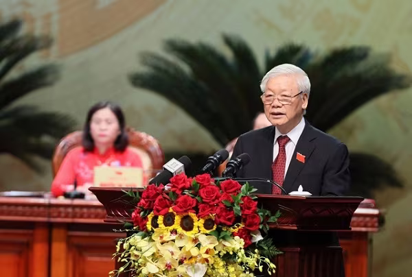 Tổng Bí thư, Chủ tịch nước Nguyễn Phú Trọng phát biểu chỉ đạo tại đại hội Tổng Bí thư, Chủ tịch nước Nguyễn Phú Trọng phát biểu chỉ đạo tại đại hội