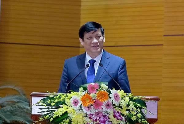 Bộ trưởng Y tế Nguyễn Thanh Long phát biểu tại hội nghị