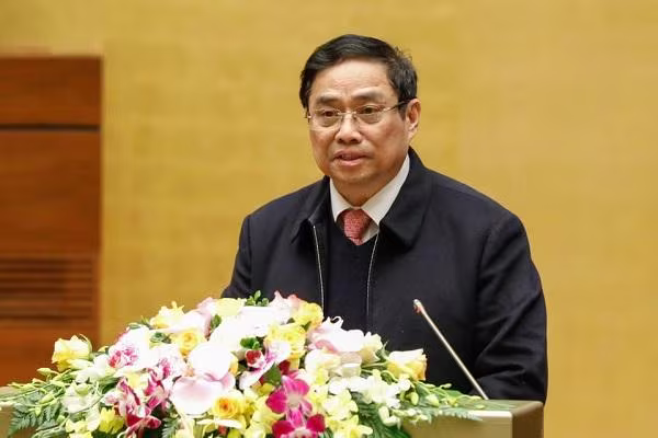 Đồng chí Phạm Minh Chính phát biểu tại hội nghị sáng 21/1 Đồng chí Phạm Minh Chính phát biểu tại hội nghị sáng 21/1