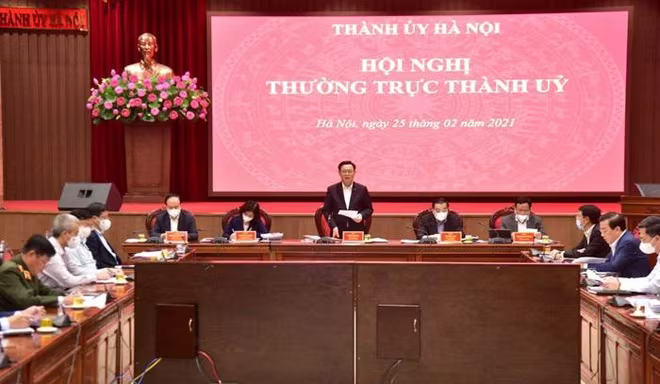Bí thư Thành ủy Vương Đình Huệ kết luận cuộc họp chiều 25-2 Bí thư Thành ủy Vương Đình Huệ kết luận cuộc họp chiều 25-2