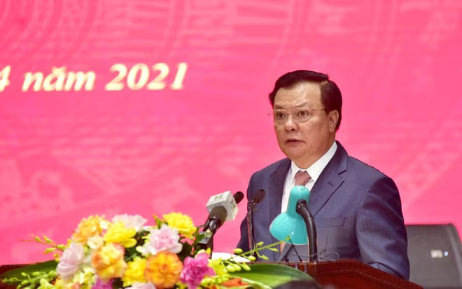 Bí thư Thành ủy Đinh Tiến Dũng phát biểu khai mạc hội nghị Bí thư Thành ủy Đinh Tiến Dũng phát biểu khai mạc hội nghị