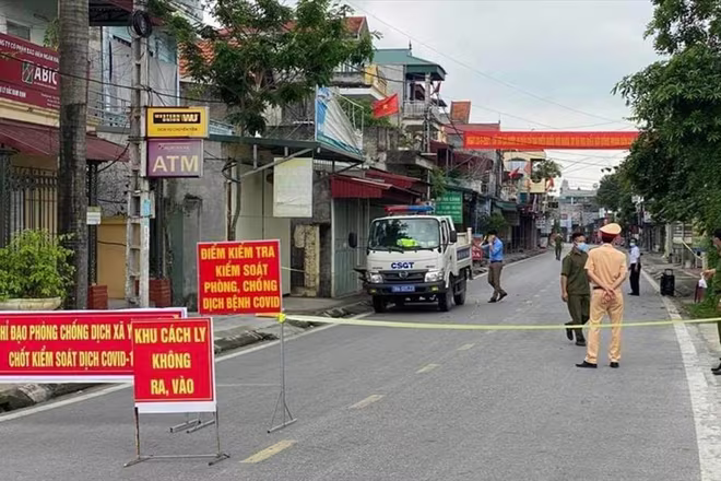 Phong tỏa tạm thời một khu vực có ca mắc Covid-19 ở tỉnh Nam Định