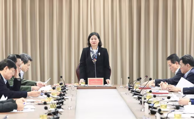 Phó Bí thư Thường trực Thành ủy Nguyễn Thị Tuyến chỉ đạo tại hội nghị