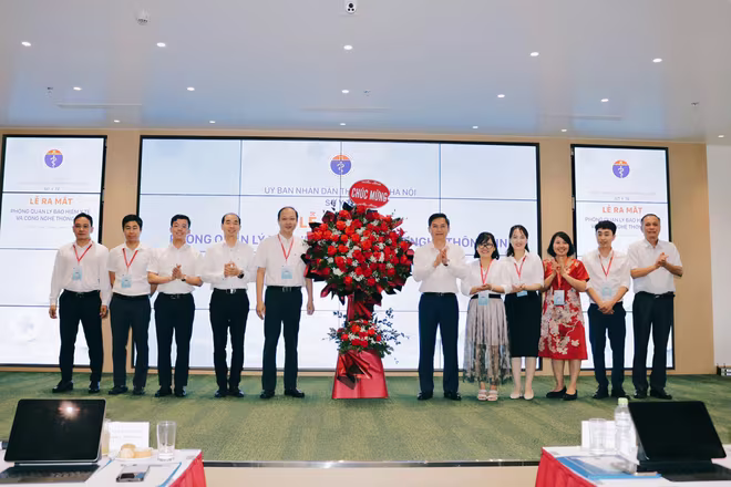 Tại hội nghị, Sở Y tế Hà Nội ra mắt Phòng Quản lý Bảo hiểm y tế - Công nghệ thông tin