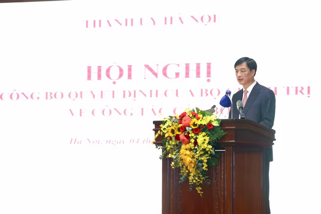 Tân Bí thư Thành ủy Hà Nội Nguyễn Duy Ngọc phát biểu nhận nhiệm vụ