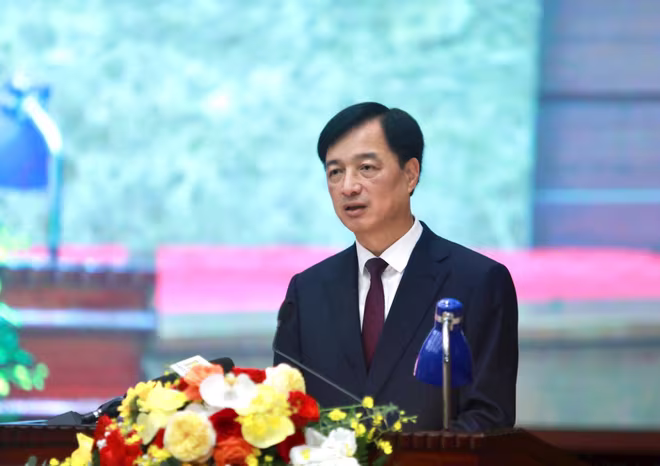 Bí thư Thành ủy Hà Nội Nguyễn Duy Ngọc phát biểu