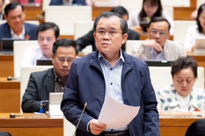 Đại biểu Nguyễn Tâm Hùng (đoàn TP HCM) phát biểu Đại biểu Nguyễn Tâm Hùng (đoàn TP HCM) phát biểu