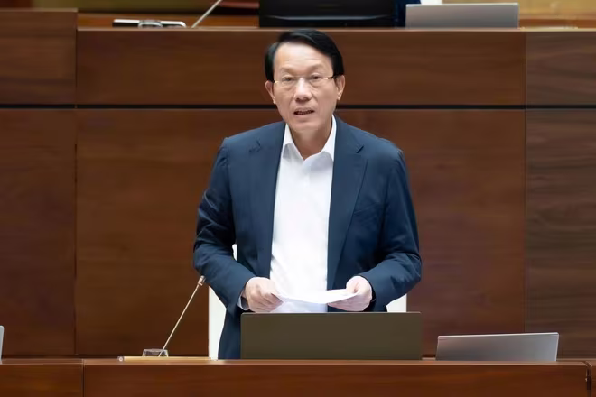 Bộ trưởng Bộ Công an Lương Tam Quang phát biểu