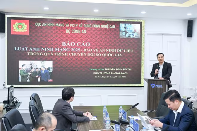 Ông Nguyễn Đình Đỗ Thi chia sẻ về nội dung an ninh dữ liệu trong dự thảo Luật An ninh mạng 2025