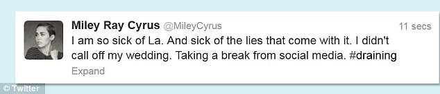 Miley Cyrus mệt mỏi vì tin đồn chia tay hôn phu ảnh 2 Miley Cyrus mệt mỏi vì tin đồn chia tay hôn phu ảnh 2