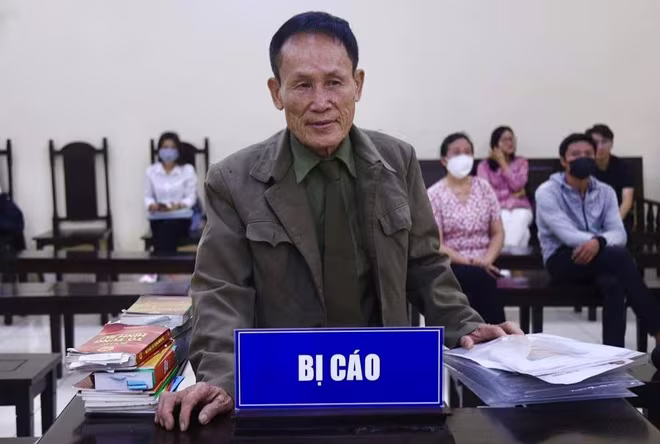 Bị cáo Nguyễn Thế Hiệp tại phiên tòa sơ thẩm. Bị cáo Nguyễn Thế Hiệp tại phiên tòa sơ thẩm.