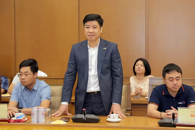 Ông Phạm Thế Trường, Tổng giám đốc NGS phát biểu tại buổi lễ. Ông Phạm Thế Trường, Tổng giám đốc NGS phát biểu tại buổi lễ.