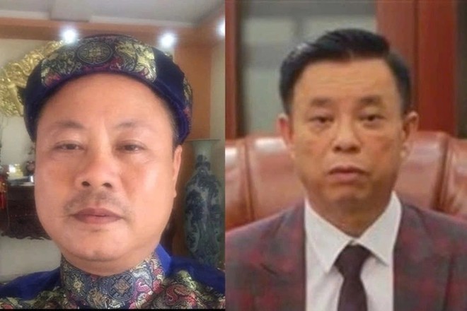 Hai bị can Nguyễn Mạnh Quyền (bên trái) và Phạm Văn Cách